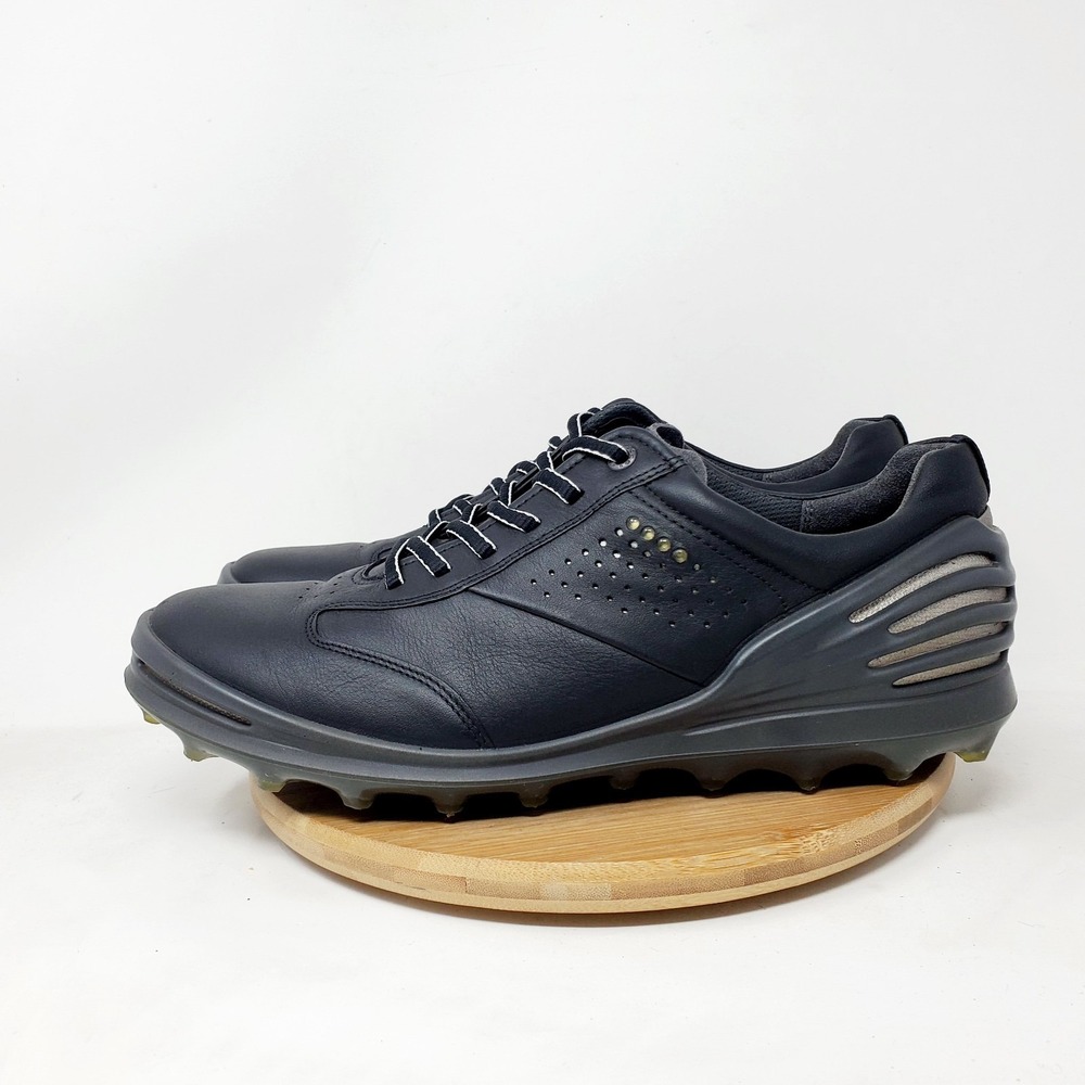 ECCO Cage Pro Golf Shoes Mens 43 Shoes Black Leather Hydromax Spikeless Sneaker
